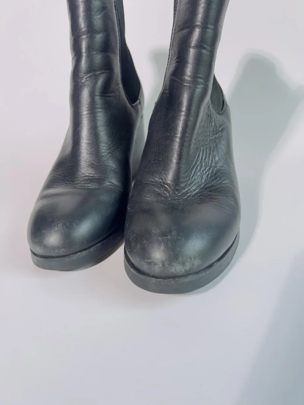 Tory Burch Miller Chelsea Ankle Boots Black Leather Women’s Size 7.5 M - Picture 9 of 9